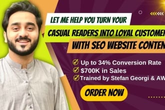 copywrite SEO website content or website copy that converts