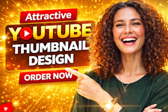 design attractive, clickbait and amazing youtube thumbnails