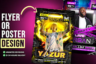 design creative flyer or poster for online marketing