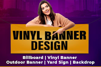 design vinyl banner, poster