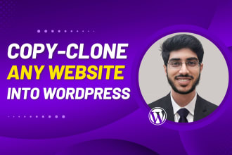 copy clone any website into wordpress using elementor