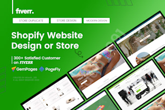 design shopify store, redesign shopify store, or duplicate shopify store