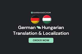 professionally translate hungarian to german and german to hungarian