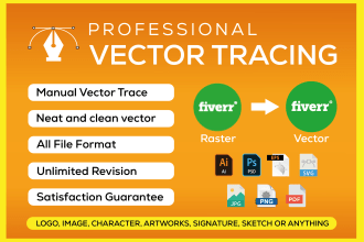 do vector tracing or redraw logo or image
