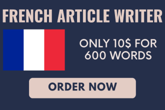 write an optimized french SEO article in 24h