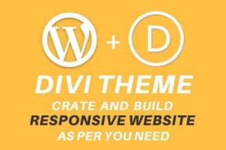 design wordpress website using divi theme