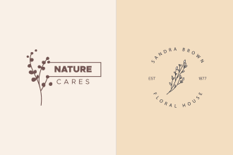 do a hand drawn minimalist botanical logo for you