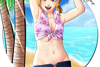 make illustration with shonen manga style