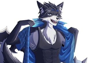 draw animal furry style commission