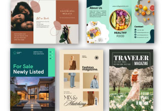design flyer, brochure or magazine ad with 3d mockup