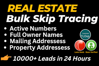 do bulk skip tracing and llc with accurate result by intelius