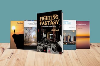 do book cover, kindle book design with unlimited revisions