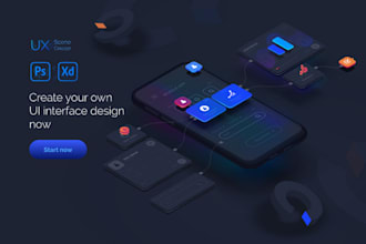 design a professional mobile UI UX