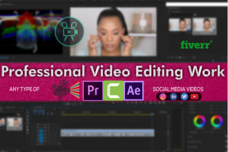 professionally edit your youtube video, shorts,reels and upload video