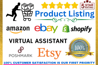 be your virtual assistant for ebay product listing