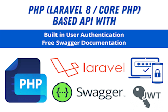 build PHP laravel or core PHP based API
