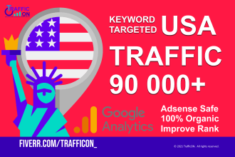 provide organic website traffic exclusively from USA