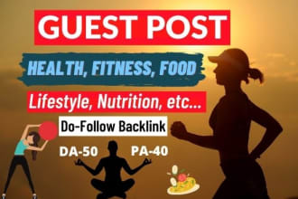 do guest post on health and fitness blog with dofollow link