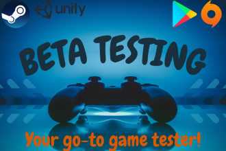 beta test and review your game, app or website