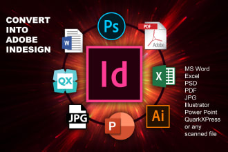 convert any document into adobe indesign file