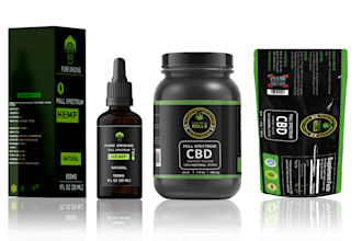 create packaging design with cbd label design in top rated