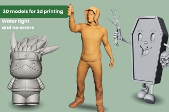 design 3d models in stl file for 3d printing