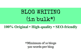 write blogs in bulk about any topic