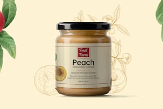 design label and product packaging