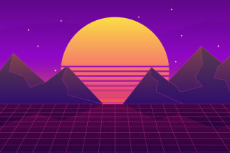 produce a HQ synthwave retro 80s music track