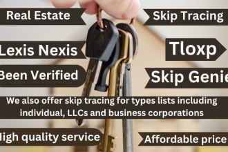 provide vacant land and vacant home leads with skip tracing