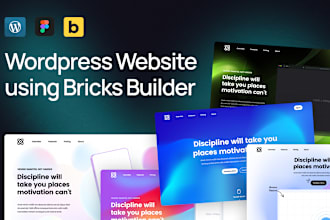 design wordpress website using bricks builder