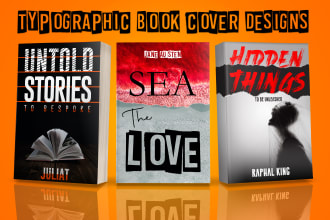 design book cover, ebook cover, amazon KDP cover in 24 hours