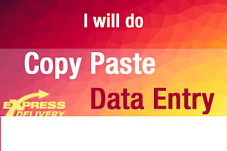data entry copy paste