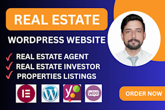 create real estate wordpress website for agent, broker, agency and investor