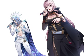 draw a hololive or vtuber fanart for you