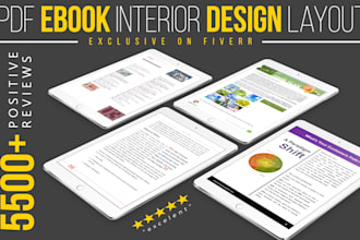 design beautiful pdf ebook interior from your contents