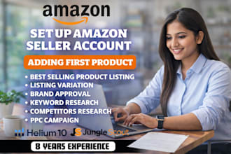 do your amazon fba store setup and be amazon account manager