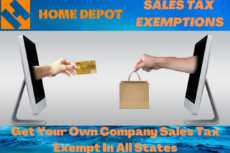 help you to sales tax exemption on home depot in all states