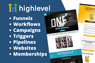 build your gohighlevel funnels and automation