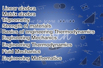 teach mathematics as well as the core subjects of mech engg