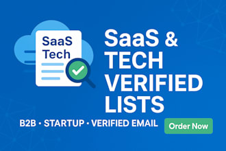generate targeted saas and tech startup leads with verified emails