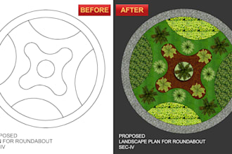 render parks and green area layouts