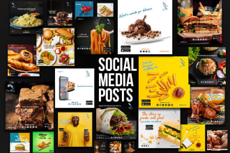 do modern and stylish social media design, ad, banner