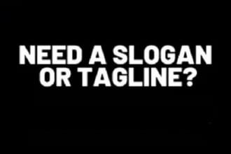write the perfect tagline or slogan