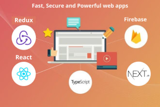 develop webapps using next js react js firebase
