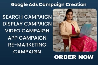 create your google ads search, display, shopping campaigns