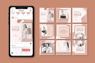 design an amazing insta and social media post ads in 24 hrs