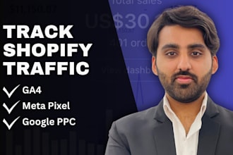 setup tracking on shopify store or landing page