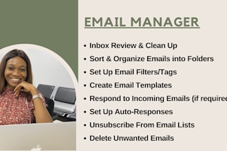manage and organize your emails as your personal assistant