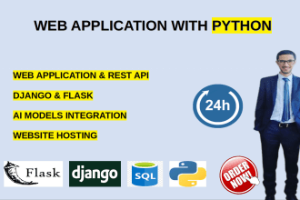 build python web application with django and flask
